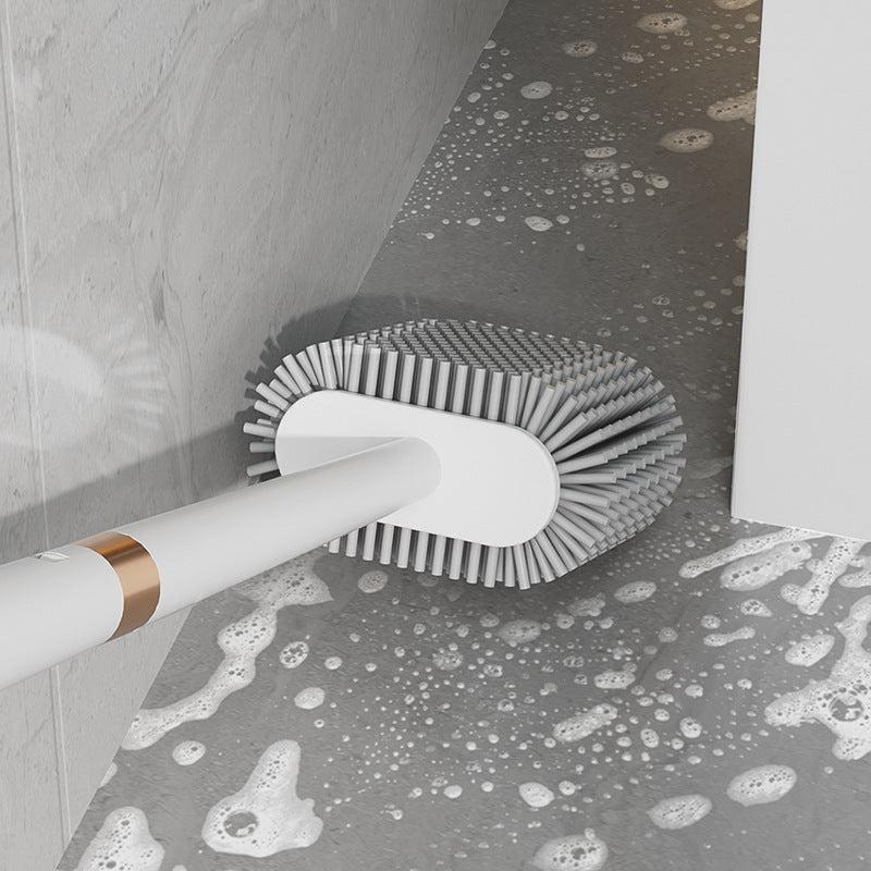 Brosse WC suspendu Design Luxe en Silicone +Chiffon Magique offert